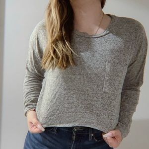 3/12 Cropped long sleeve shirt